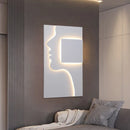 Axyaa Face Profile Art LED Wall Sconce for Living Room, Restaurant Decor.