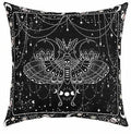 Axyaa Sun Moon Bohemian Sofa Pillowcase - 45x45 Linen Decorative Cover