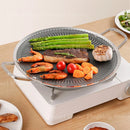 Axyaa Stainless Steel BBQ Grill Pan and Wok for Outdoor Cooking and Camping