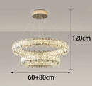 Axyaa Crystal Chandelier LED Ceiling Lamp for Living Room