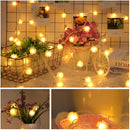 Axyaa Furry Snowball String Lights for Wedding Party Decoration