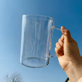 Axyaa Glass Cups with Lid & Straw - Cute Big Drinkware for Coffee, Water, Tea, Juice