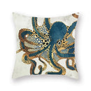 Axyaa Gold Mountains Geometric Sun Moon Cushion Cases- Home Decor Almofadas