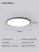 Axyaa Ultra Slim LED Ceiling Light for Modern Minimalist Home Decor