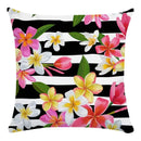 Axyaa Parrot Flower Oil Painting Cushion Cover 45X45CM
