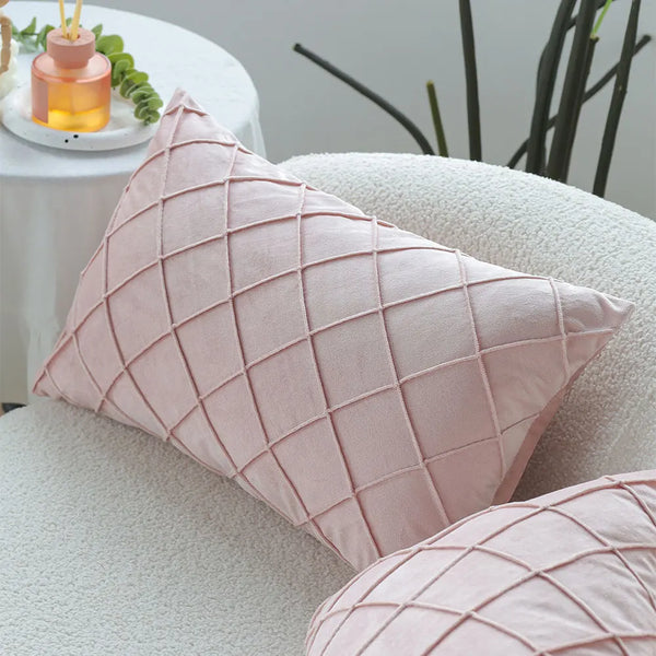 Axyaa Pink Home Sweet Cushion Cover 45x45 - Soft and Stylish Throw Pillow Cover