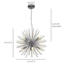 Axyaa Dandelion Chandelier LED Pendant Light for Home Decor
