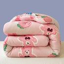 Axyaa Cartoon Print Comforter: Soft All-Season Quilt for Adults & Kids