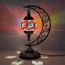 Axyaa Vintage Art Deco Mosaic Glass Table Lamp