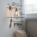 Axyaa Glass LED Wall Light with Pull Switch - Simple Night Lamp for Interior Lighting