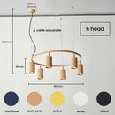 Axyaa Round Chandelier Hanging Lights for Living Room, Bedroom, Kitchen - Suspension Expert