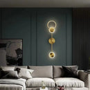 Axyaa Luxury Gold Plated LED Wall Lamp for Modern Decor