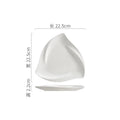 Axyaa Triangular Ceramic Plate Set for Molecular Cuisine and Fine Dining
