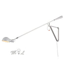 Axyaa Nordic Art Deco Iron LED Wall Lamp with Rotatable Long Arm
