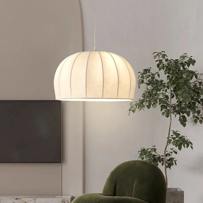Axyaa Wabi Sabi Fabric Chandelier Pendant Lights for Home and Dining Room