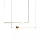 Axyaa Minimalist Modern Art Line Chandelier for Restaurant and Exhibition Hall