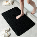 Axyaa White Memory Foam Non-Slip Bath Mat - Soft & Absorbent Rug