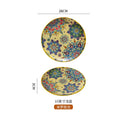 Axyaa Bohemian Ceramic Large Steak Plate for Home and Restaurant
