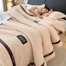 Axyaa Solid Color Class A Thickened Fleece Sofa Blanket