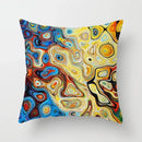 Axyaa Geometric Cat Hug Pillow Cover in Psychedelic Colors