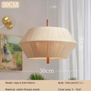Axyaa Cotton Thread Pendant Lights Modern LED Ceiling Chandelier, Bedroom Hang Lamp