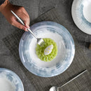 Axyaa Circular Ceramic Plate Set for Molecular Cuisine and Restaurant Tableware