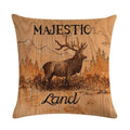 Axyaa Animal Pattern Cotton Linen Cushion Cover 45X45CM for Home Decor