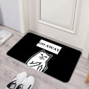Axyaa Cat Print Door Mat Non-Slip Absorbent Kitchen Bathroom Rug