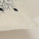 Axyaa Black Red Tree Cotton Linen Throw Pillow Cover Decor Home Sofa Bed Decorative