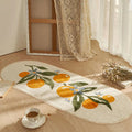 Axyaa Plush Oval Bedroom Carpet: Soft, Thick, High-End Living Room Rug
