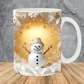 Axyaa Snowman Ceramic Mug 11oz Kids Christmas Gift Cup Home Milk Cup