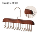 Axyaa Solid Wood Clothes Hanger Organizer for Women's Closet