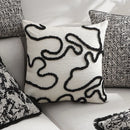 Axyaa Geometric Chenille Cushion Cover - Soft Nordic Style for Sofa Decor 45x45
