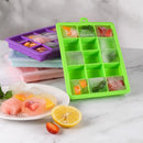 Axyaa Silicone Ice Cube Square Tray Mold Kitchen Tool for DIY Ice Blocks