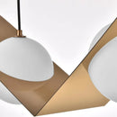 Axyaa Glass Ball Geometric Chandelier for Kitchen Table Decor