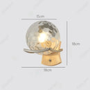 Axyaa LED Glass Wall Lamp, Bedroom Living Room Decorative Lighting