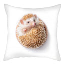 Hedgehog Print Pillow Cover for Home Sofa Decor - Axyaa