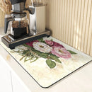 Axyaa Lavender Print Kitchen Drying Mat | Absorbent Mat for Home Décor