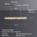 Axyaa Nordic Crystal LED Ceiling Chandelier - Luxury Gold Chrome Lighting for Home Décor