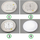 Axyaa 36W LED Ceiling Panel Circle Ring Light for Modern Home Decor