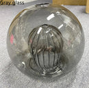 Axyaa Grey Glass Pendant Light for Kitchen Island Living Room Bedroom Bar