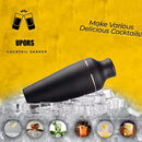 Axyaa Cocktail Shaker Set Matte Black Bartender Kit Barware Tools Home Bar