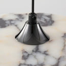 Axyaa White Glass LED Pendant Lights Kitchen Dining Hanging Stone Lamp