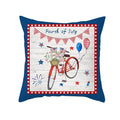Axyaa LOVE USA Patriotic Letters Decorative Cushion Cover - Cartoon Style Home Decor Pillowcase