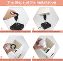 Axyaa Small Desk Lamp with USB Ports, Rechargeable Pull Chain Light for Office and Home