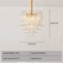 Axyaa Luxe Pink Glass Designer Chandelier Set for Living, Bedroom, and Dining Rooms