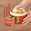 Axyaa Stainless Steel Thermal Lunch Box with Handle for Students & Adults