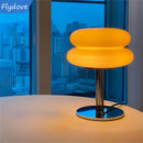 Axyaa Mushroom Glass Lamp: Bauhaus Trichromatic Dimming Night Light, Eye Protection Desk Lamp