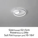 Axyaa Nordic Art LED Ceiling Lamp Modern Minimalist for Home Bedroom Study