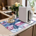 Axyaa Christmas Kitchen Draining Mat: Quick Dry, Super Absorbent, Antiskid